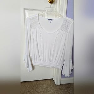 Express Women's White Shirt Petite Small